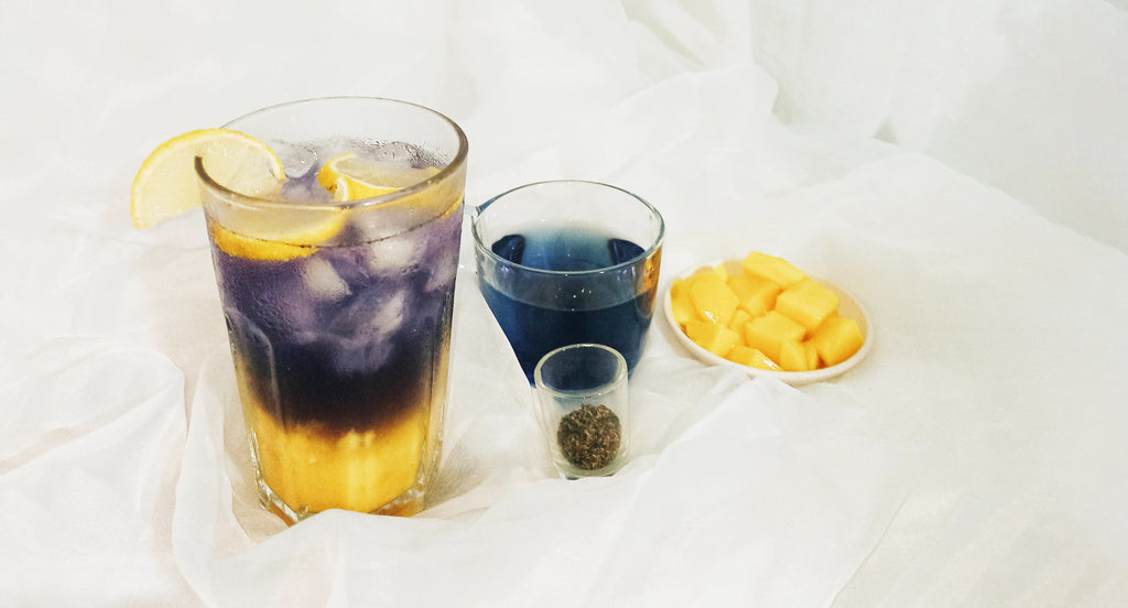 Iced Blue Pea Mango Tea Recipe (We are Now on TikTok!)
